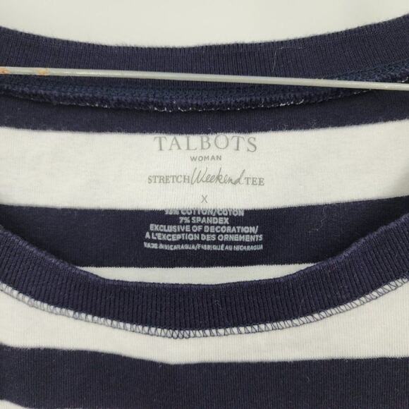 TALBOTS Stretch Weekend Tee Womens Size XL Extra Large - Picture 2 of 4